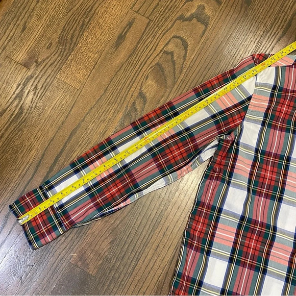 J. Crew Classic Fit Washed Cotton Poplin Shirt in Snowy Stewart Tartan - Picture 7 of 14